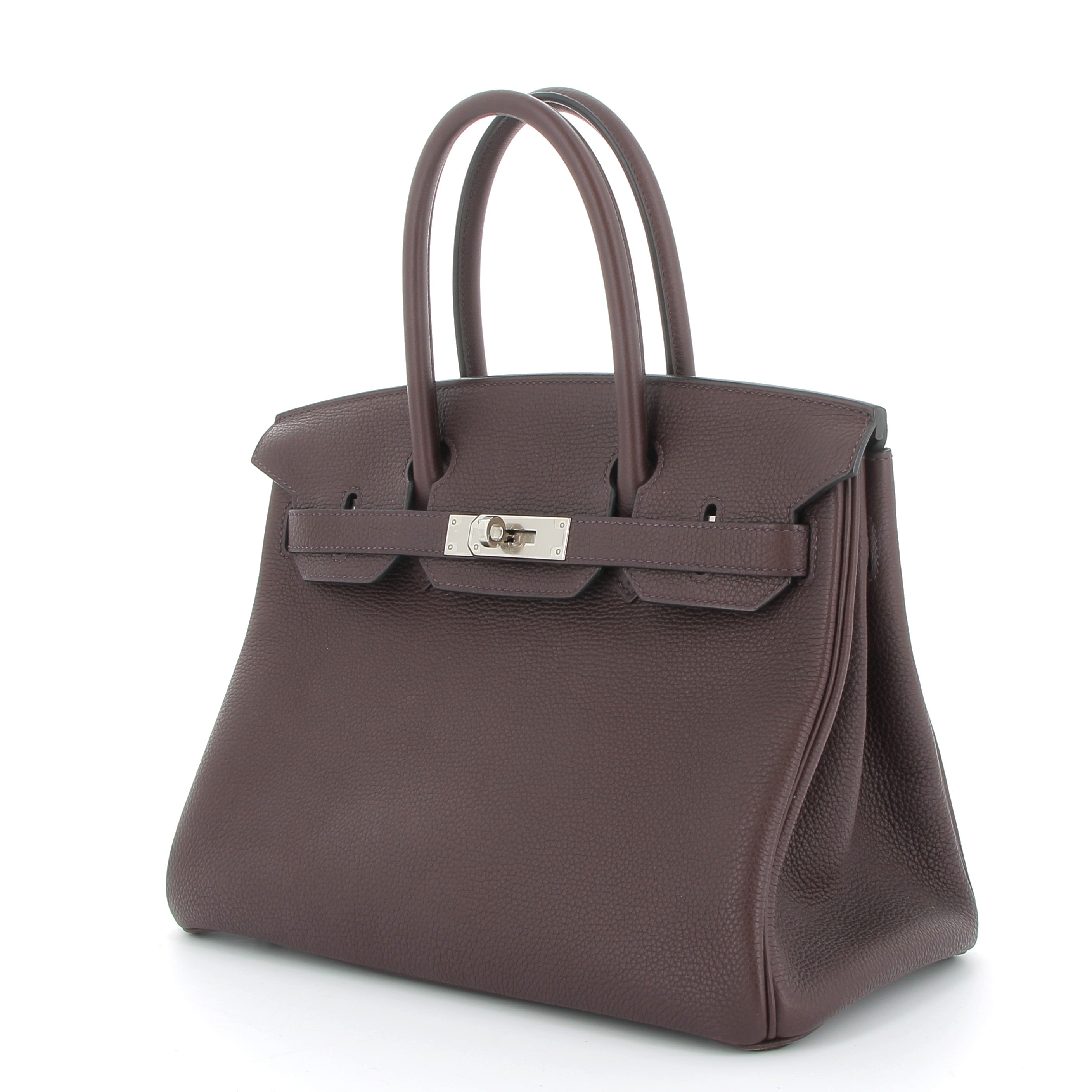 HERMÈS Birkin 30 Rouge Sellier Togo Palladium hardware