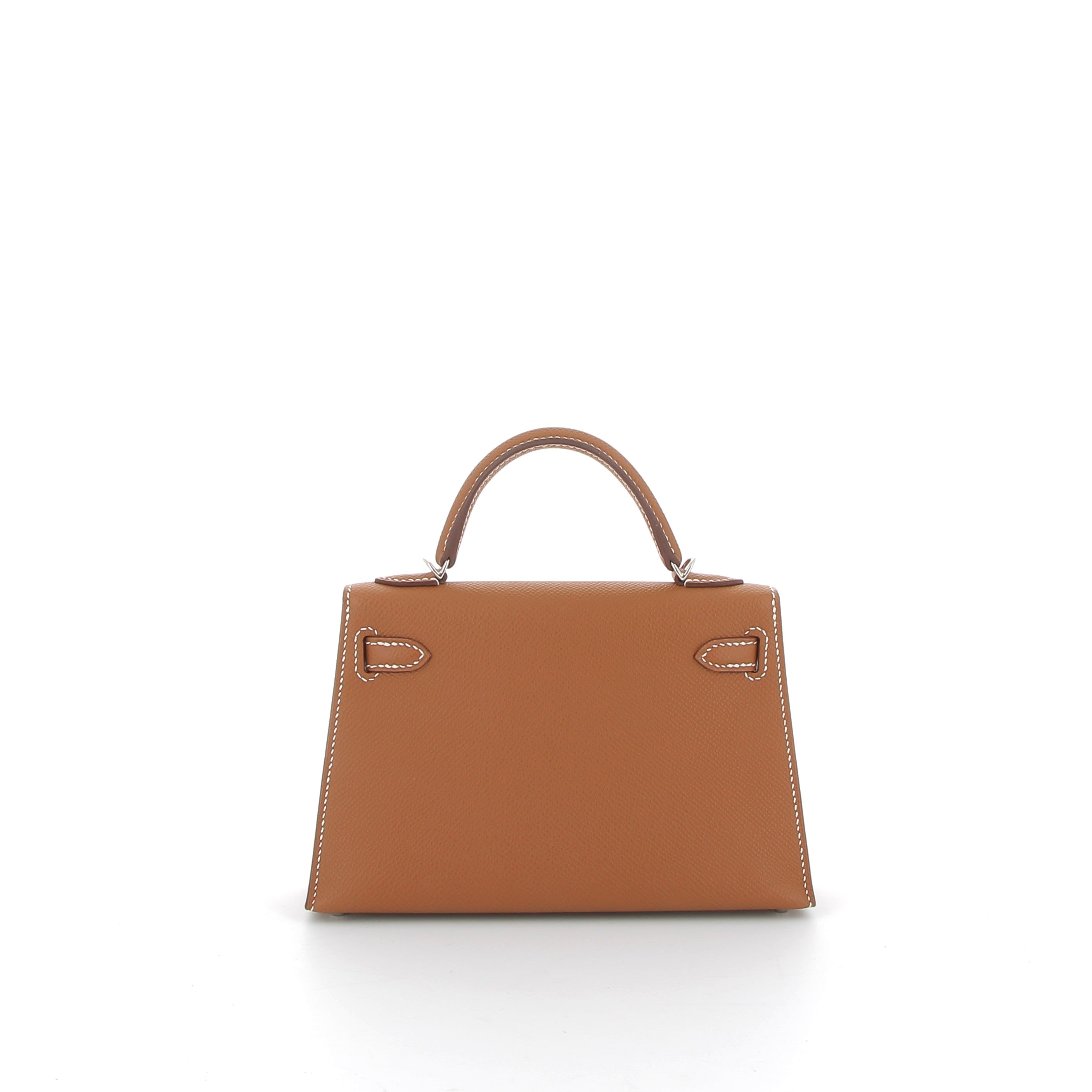 HERMÈS Kelly 20 Gold Epsom Palladium hardware