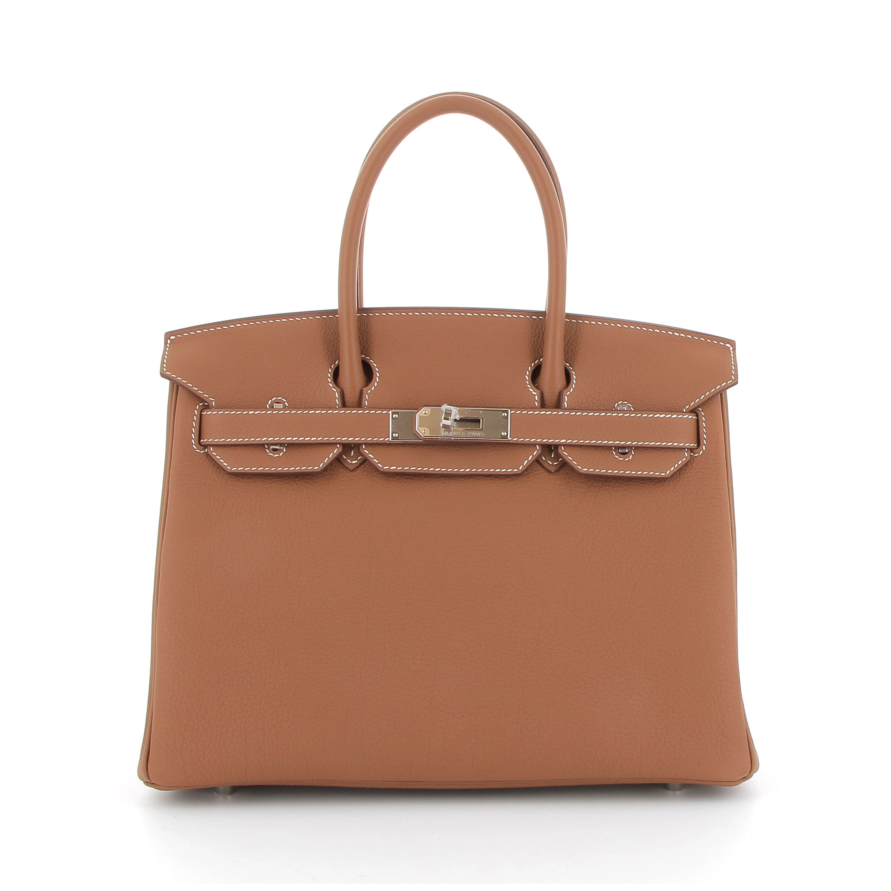 Hermès Birkin 30cm in Fauve Barenia with Palladium Hardware