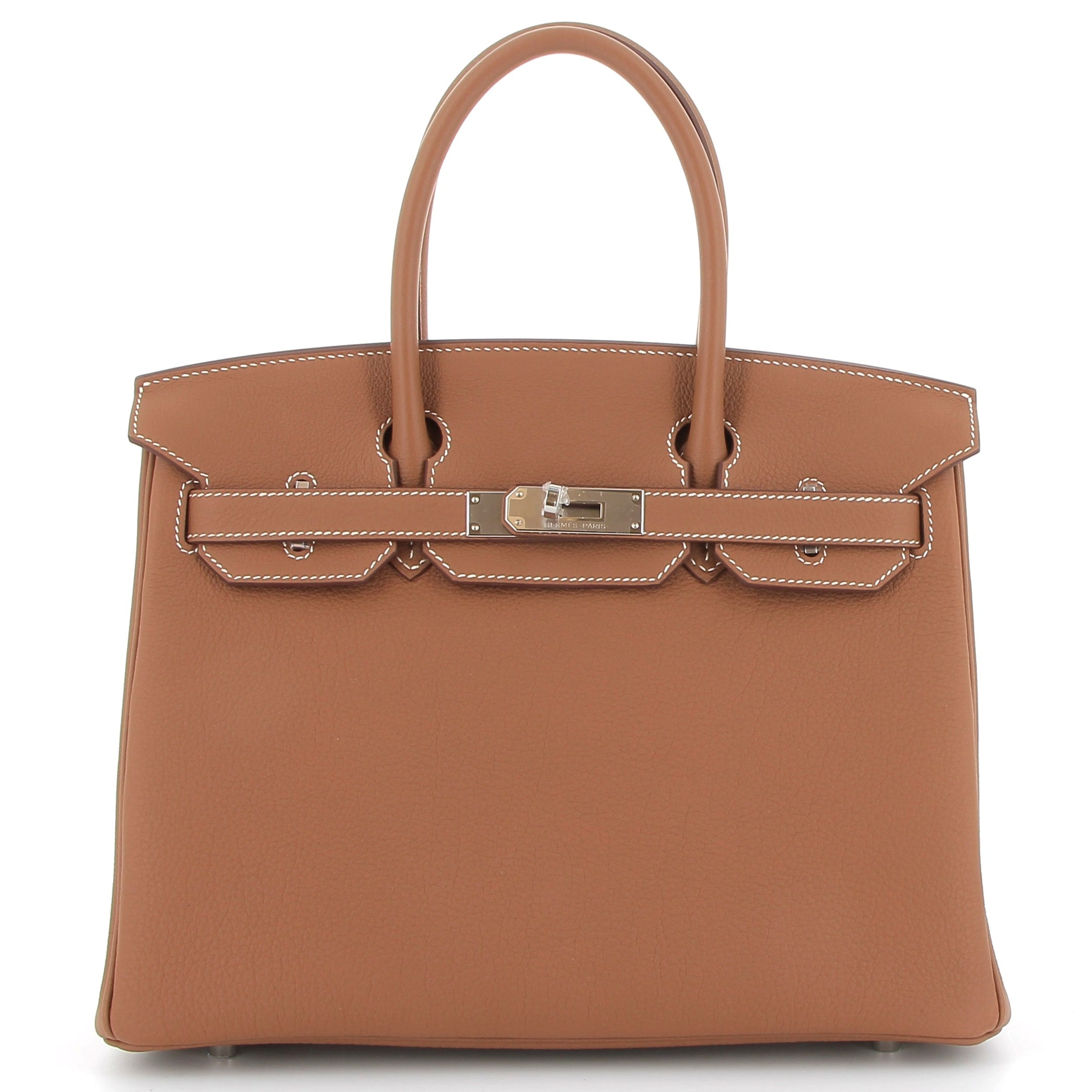 HERMES Birkin 30 Gold Togo Palladium Hardware
