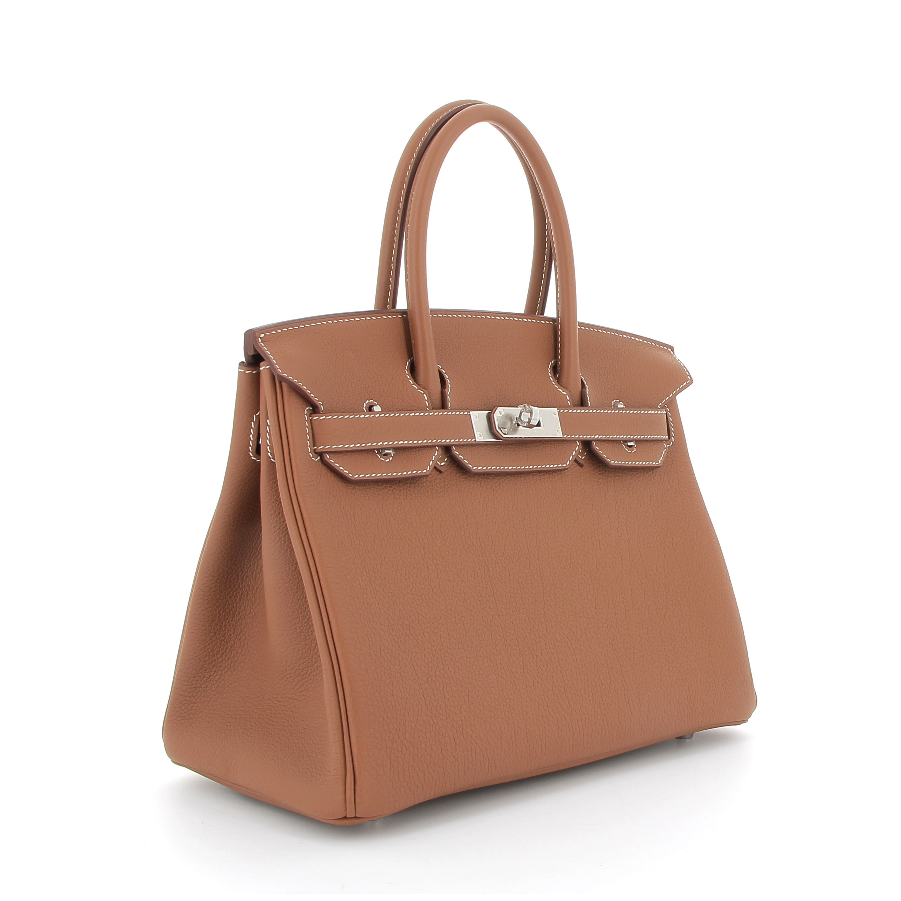 Hermès Birkin 30cm in Fauve Barenia with Palladium Hardware