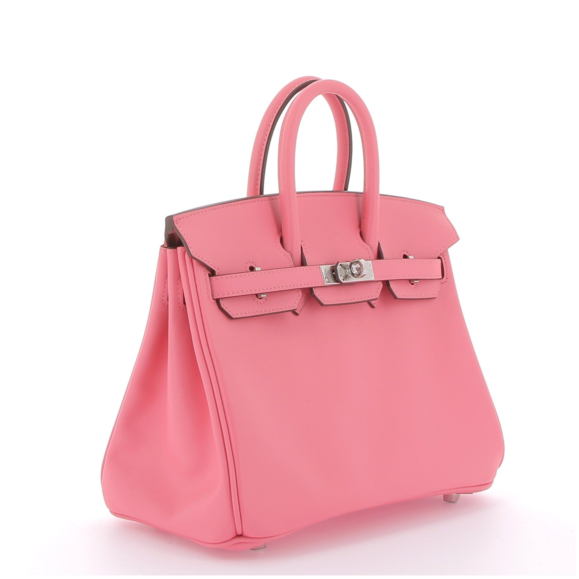 HERMES Birkin 25 Rose Azalée Swift Palladium hardware