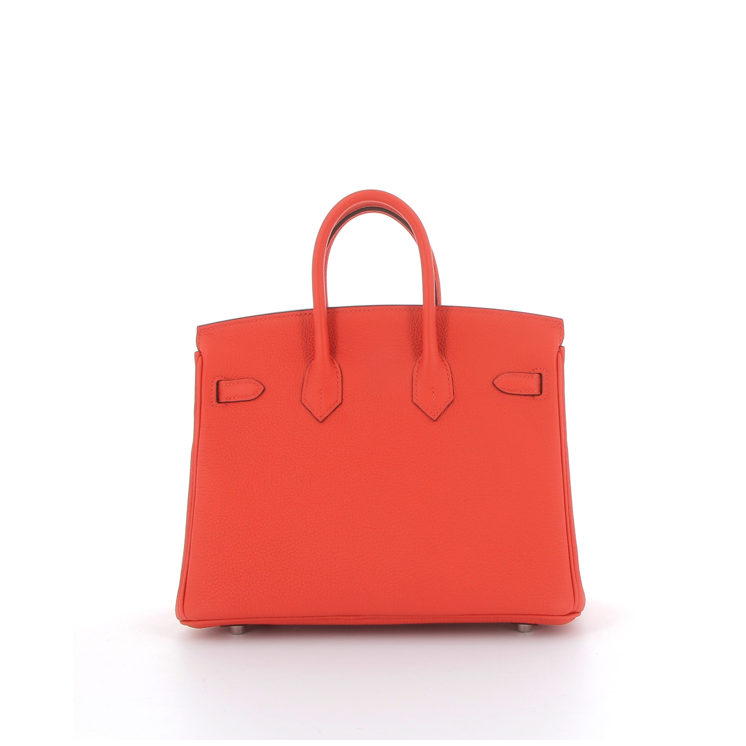 Hermès Birkin 25cm in Rouge Capucine Togo with Palladium Hardware