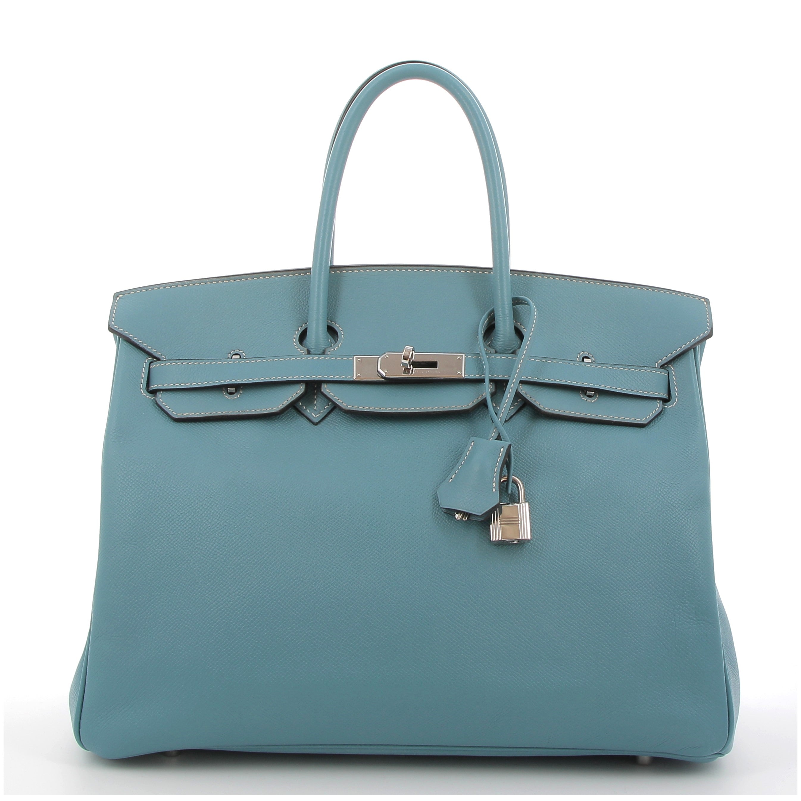 Hermès Birkin 30cm Bleu Jean Togo Leather with Palladium Hardware