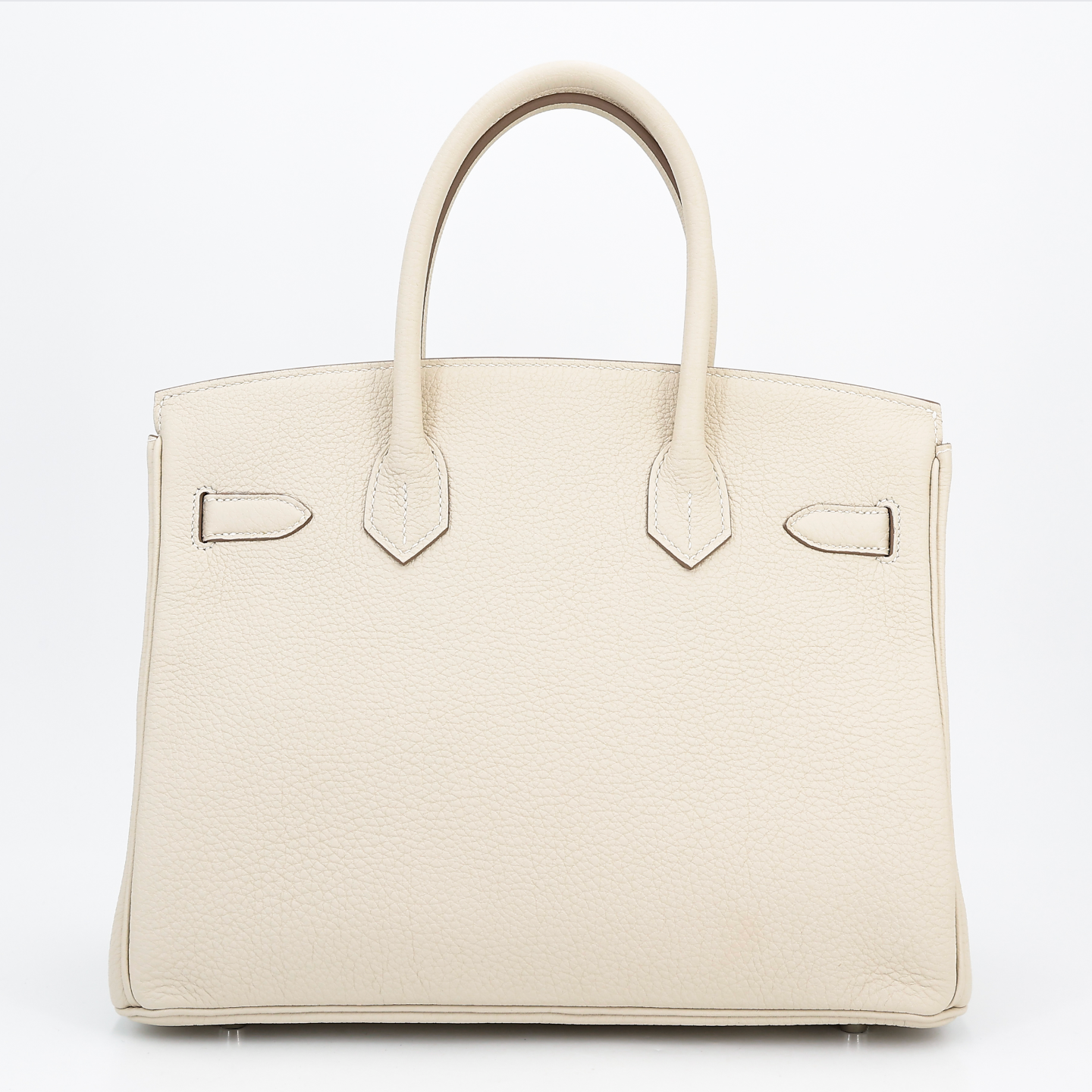 HERMES Birkin 30 Craie Togo leather Palladium hardware