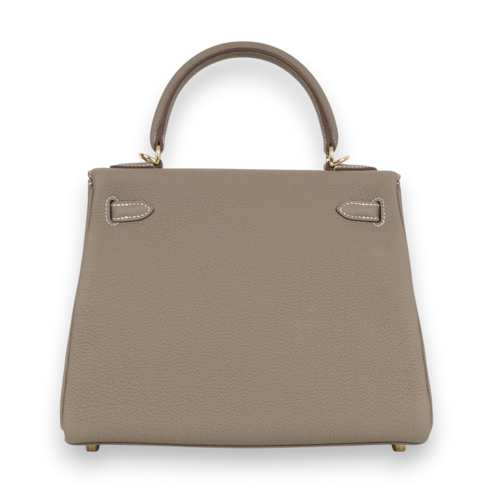 HERMES Kelly 25 Etoupe Togo Gold Hardware