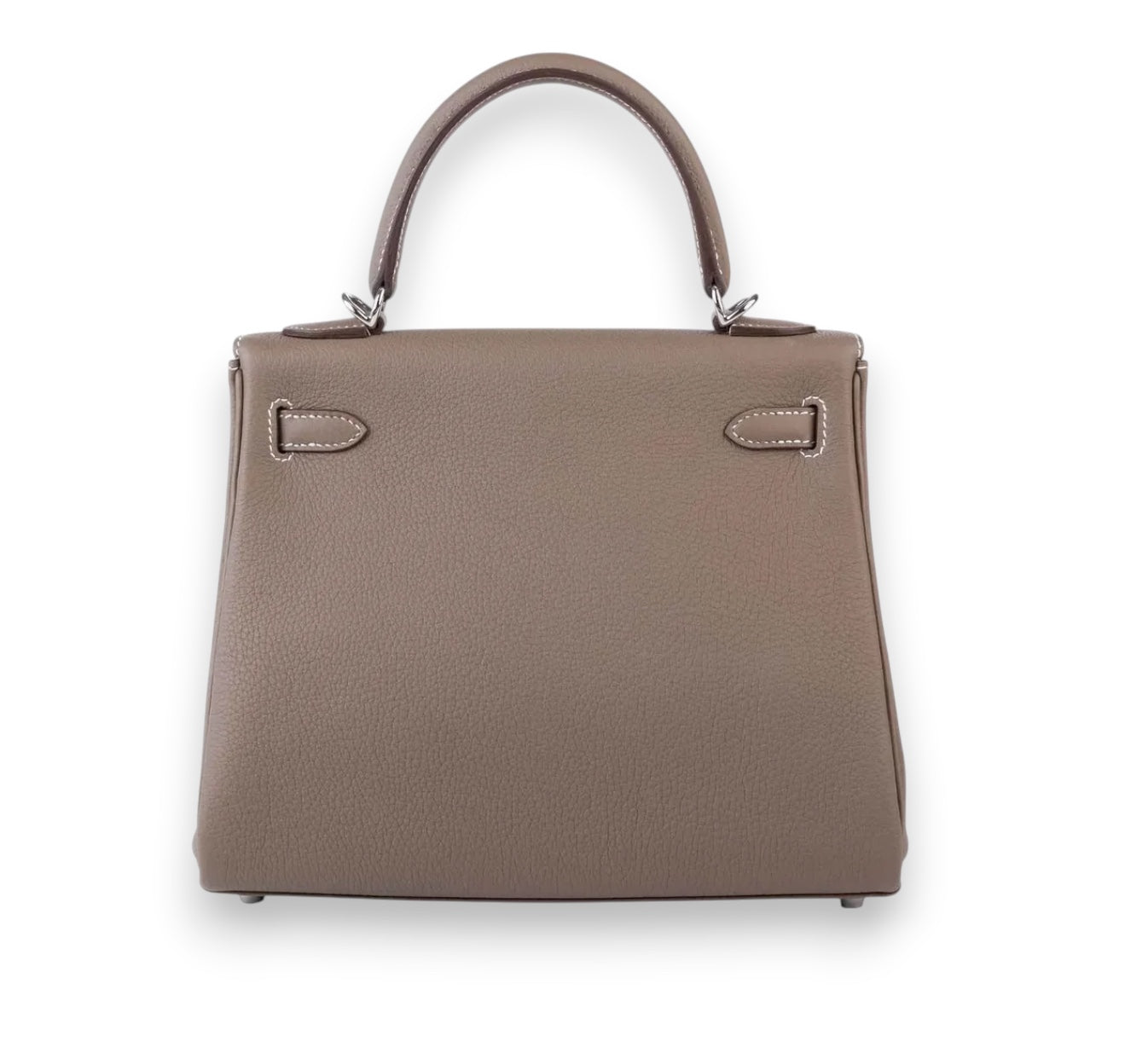 HERMES Kelly 25 Etoupe Togo Palladium Hardwa