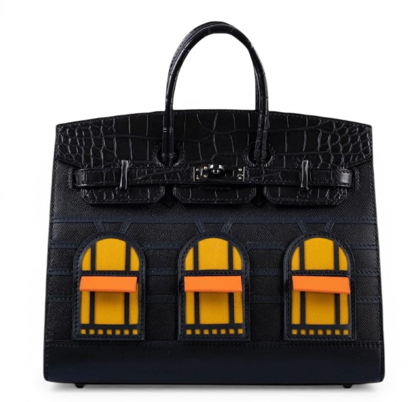 Hermès Birkin 20 Faubourg "Midnight" Sellier Black Matte Alligator & PVD Hardware