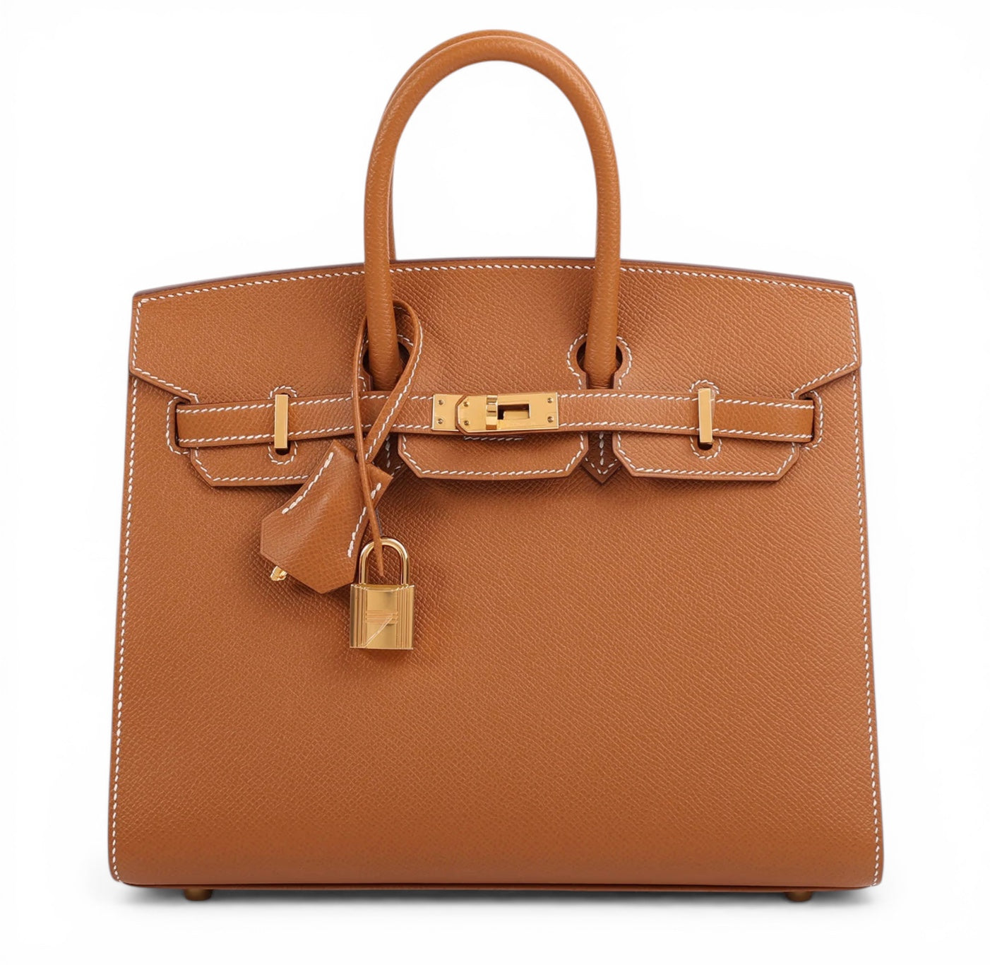 HERMES Birkin 25 Gold Epsom Leather Gold Hardware