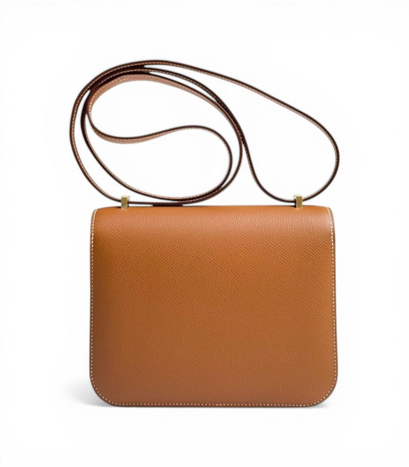 HERMES Constance 18 Gold Epsom Gold Hardware