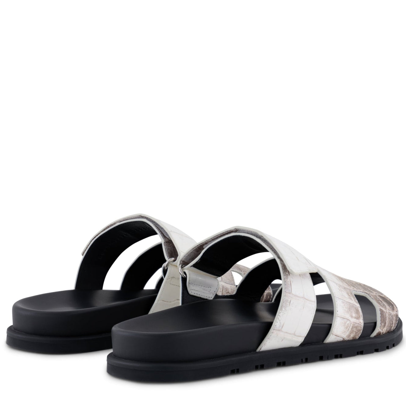 HERMÈS Chypre Sandals Himalayan Crocodile