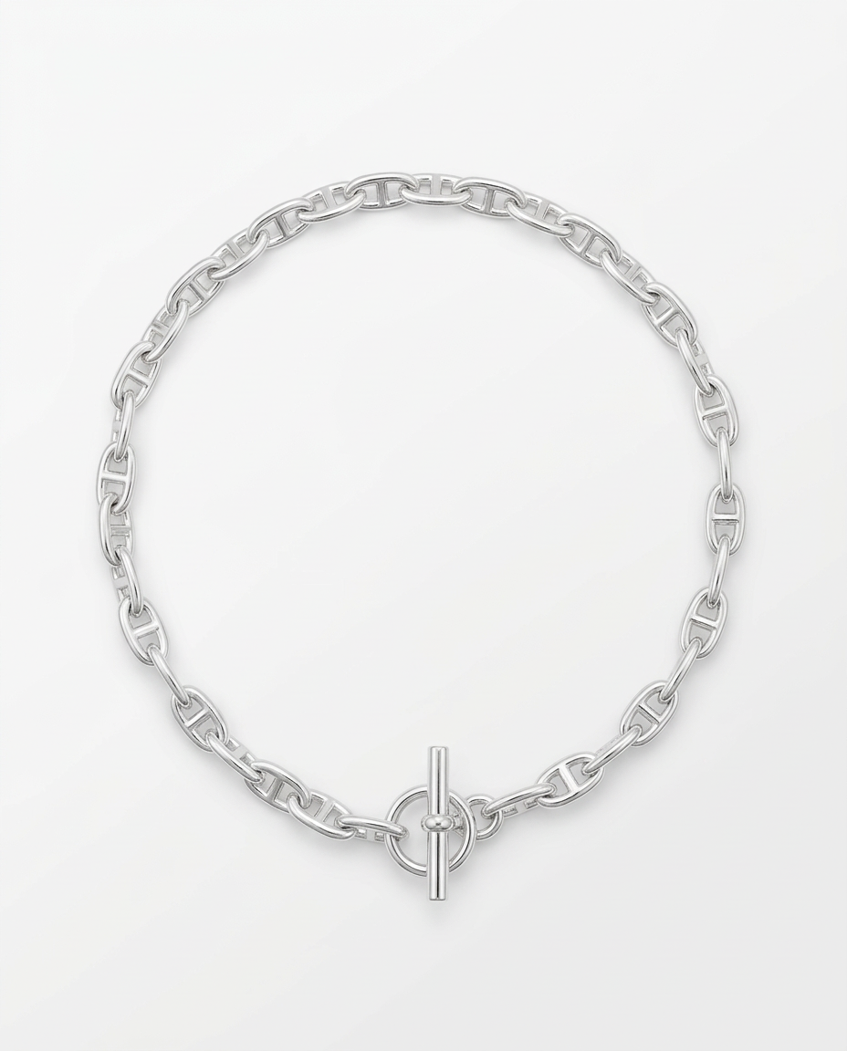 HERMES Chaine D'ancre Necklace Large model 35cm