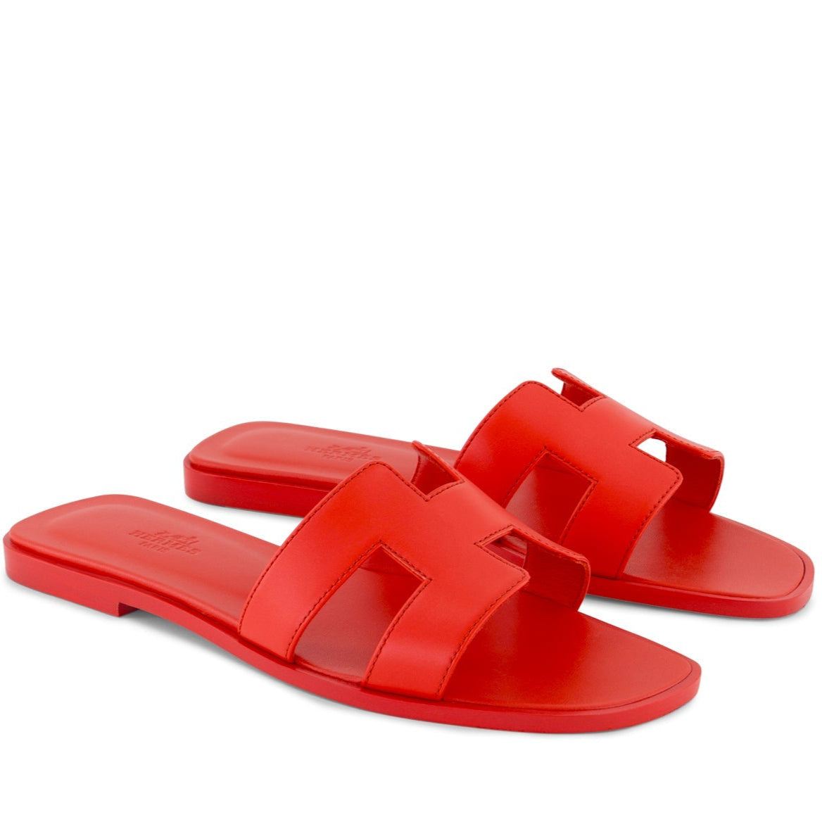 HERMÈS Oran Rouge Swift leather