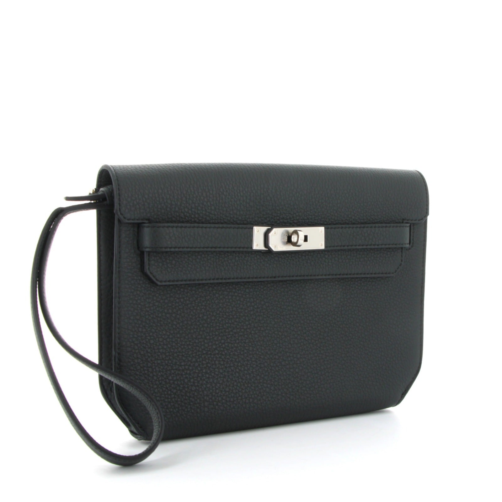 HERMES Kelly Depeche Ocean Bleu Togo Palladium Hardware