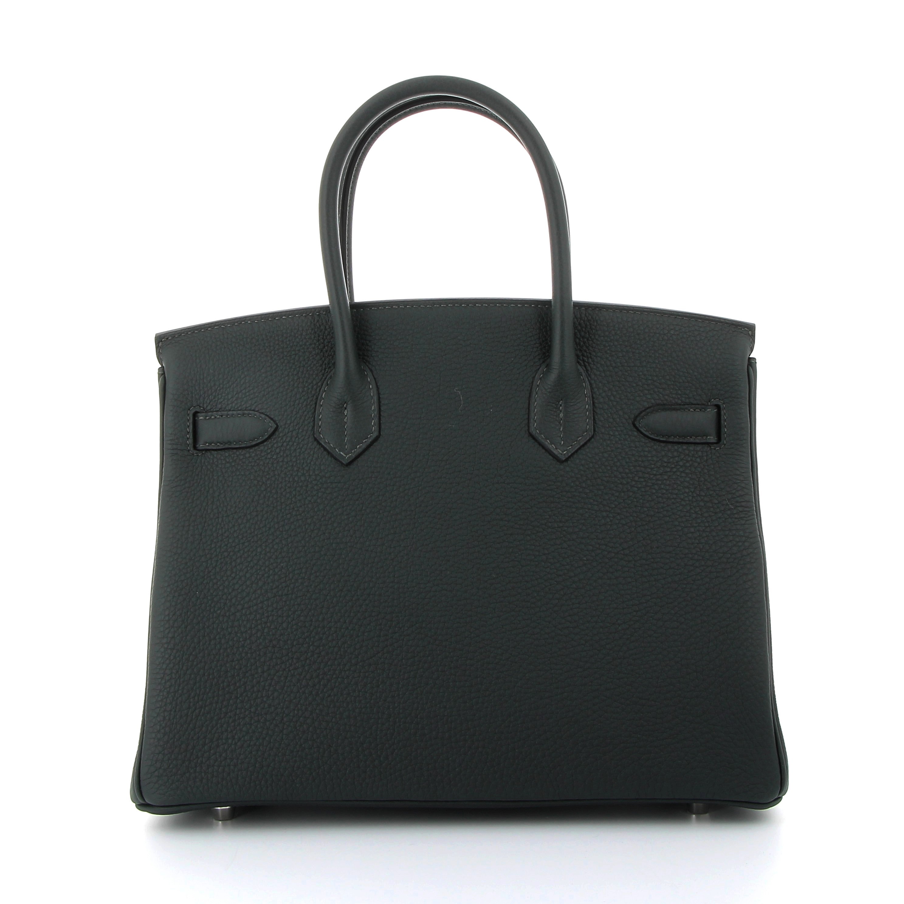 HERMES Birkin 30 Noir Togo Palladium Hardware