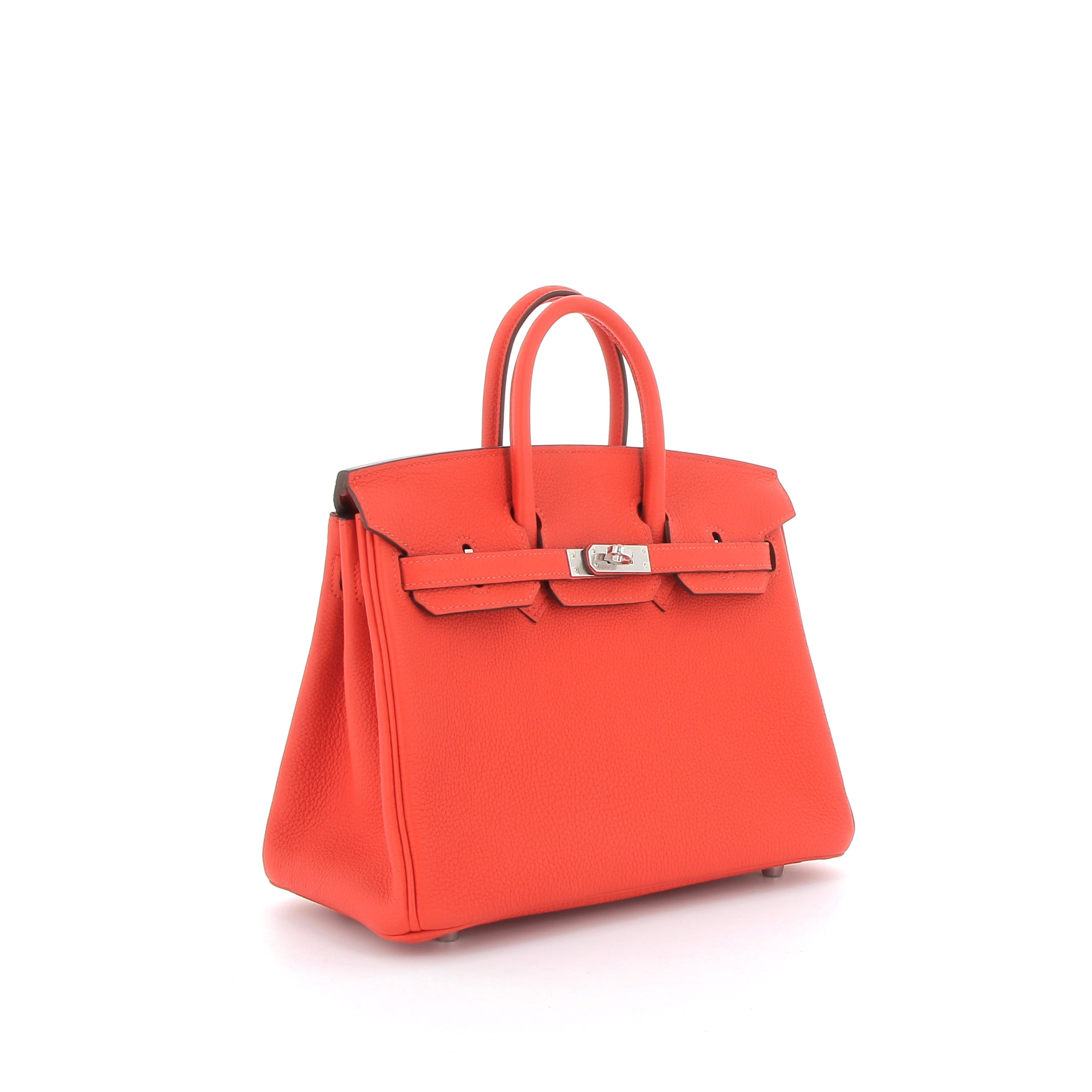HERMÈS Birkin 25 Capucine Togo Palladium hardware