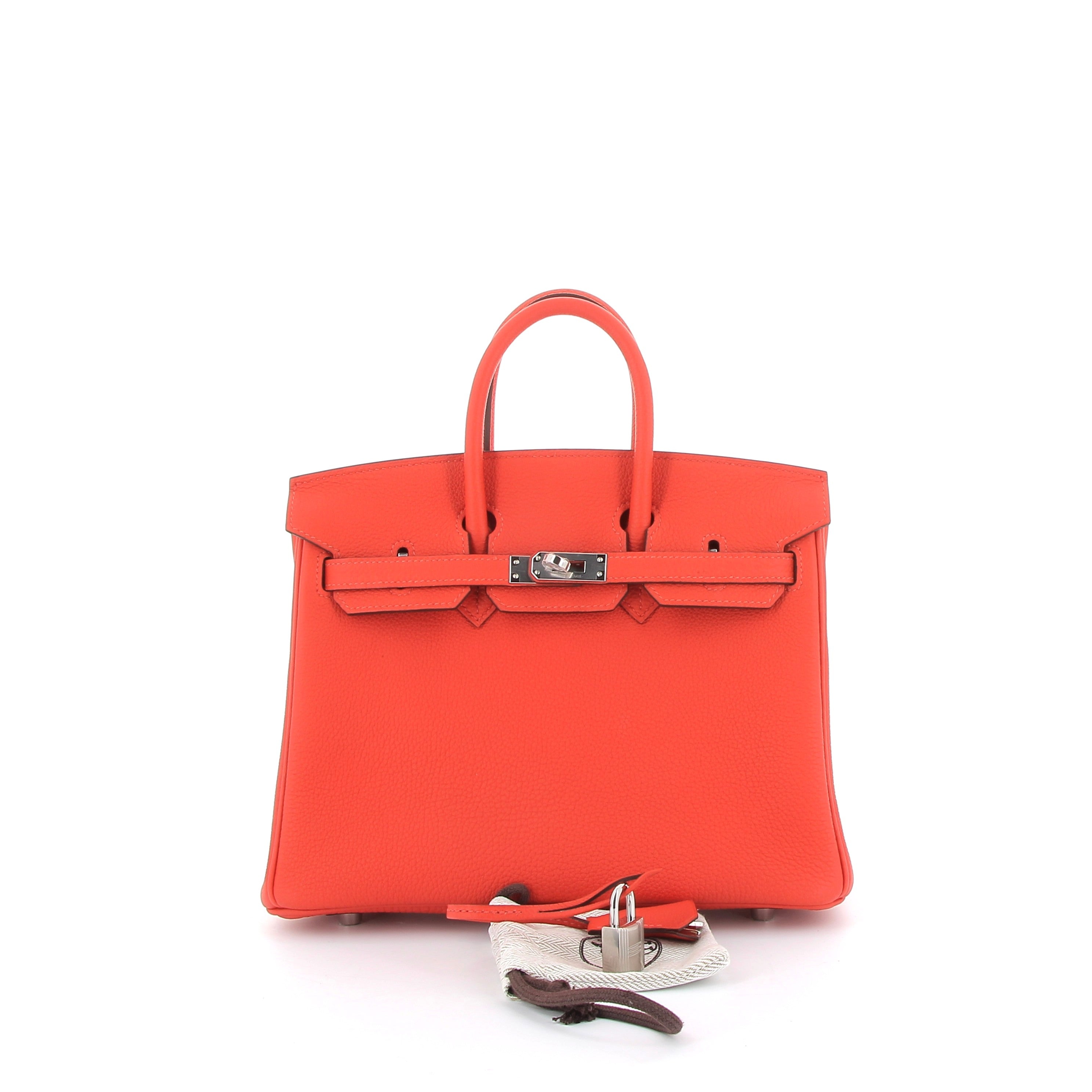 HERMÈS Birkin 25 Capucine Togo Palladium hardware