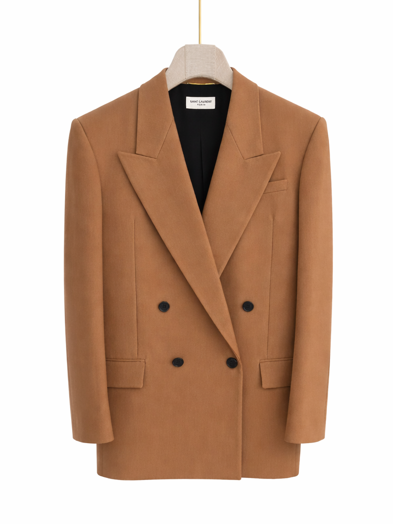 SAINT LAURENT Oversized Tan Blazer Size Medium