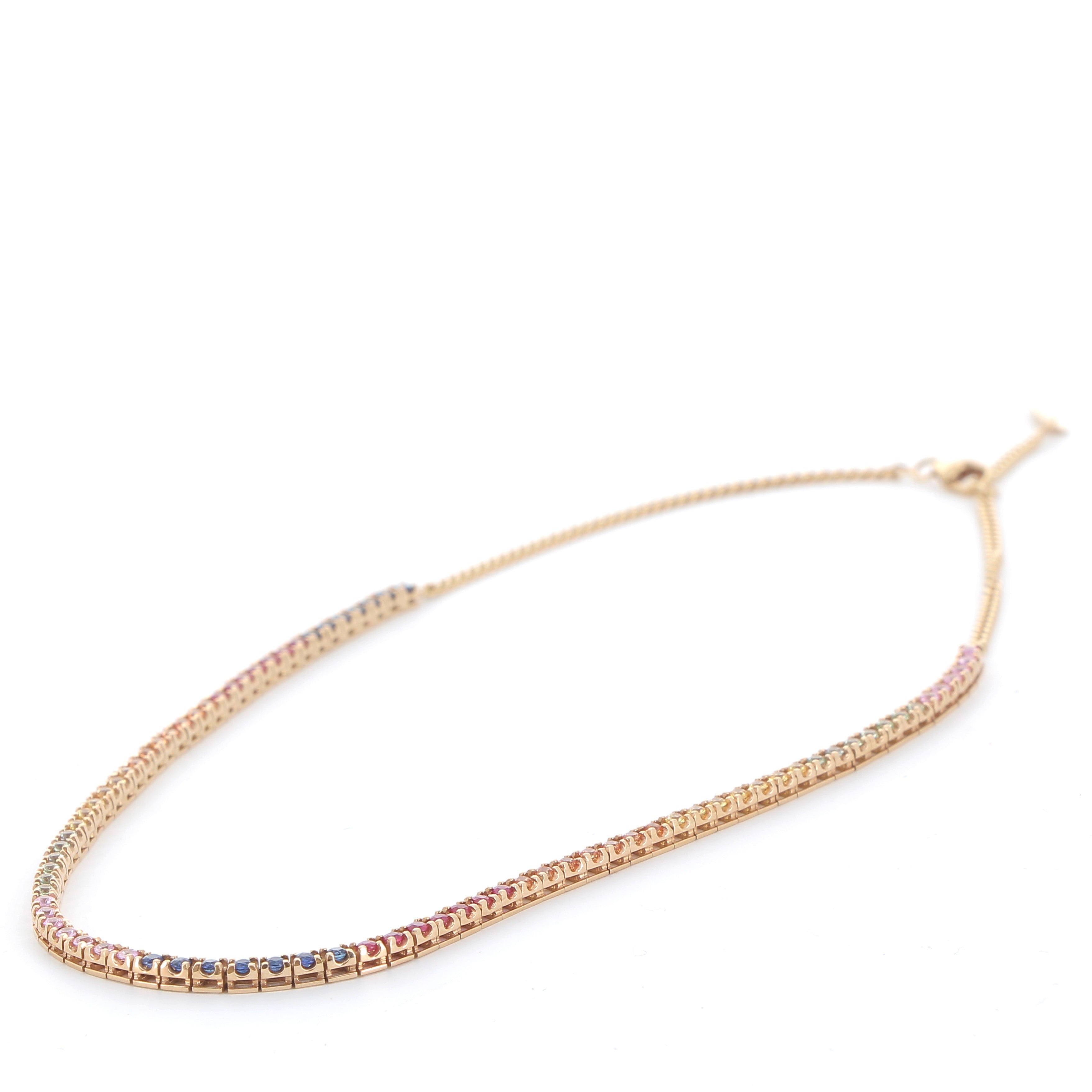 HELENA JOY Rainbow Rivière Diamond Necklace