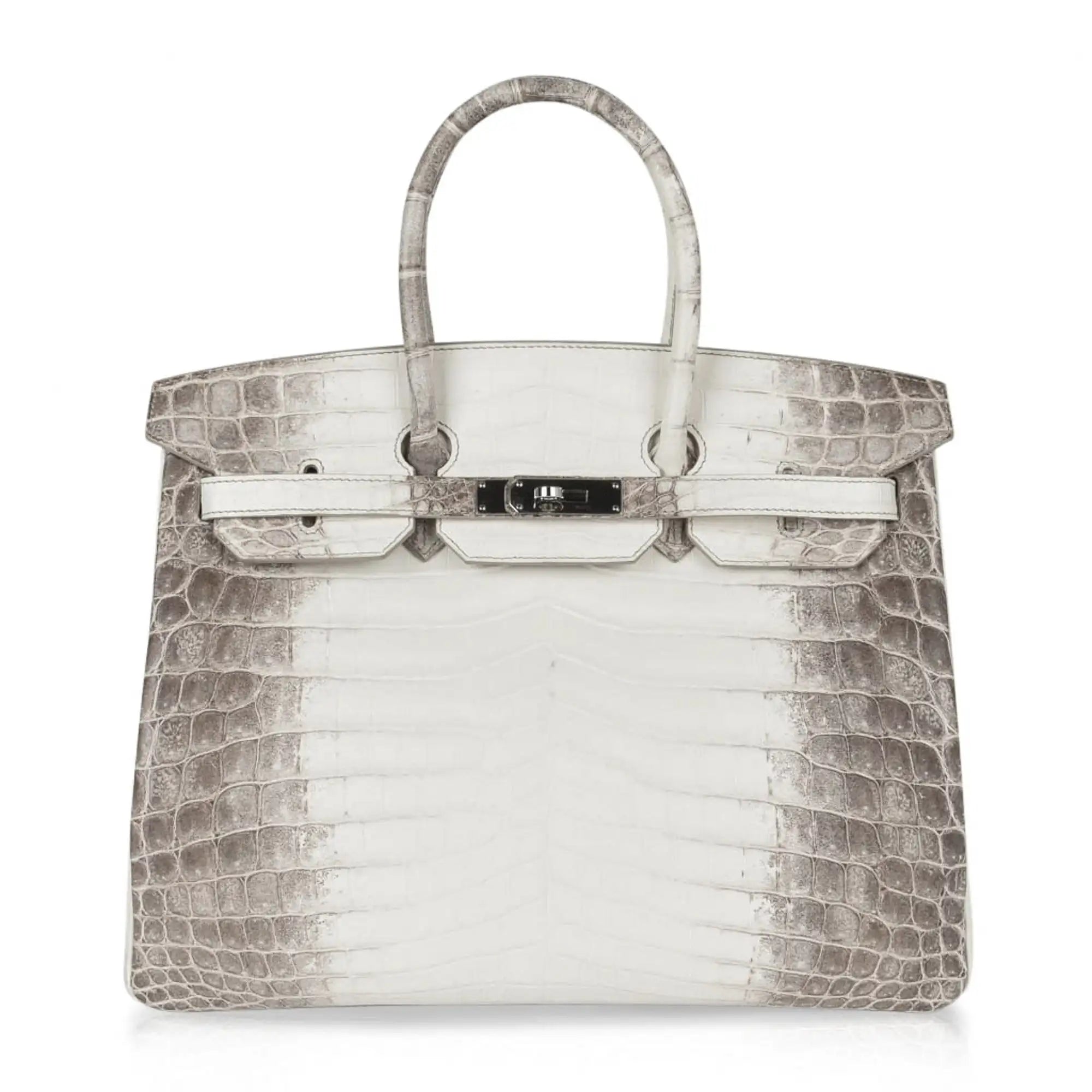 HERMES Birkin 35 Himalaya Crocodile Niloticus Palladium Hardware