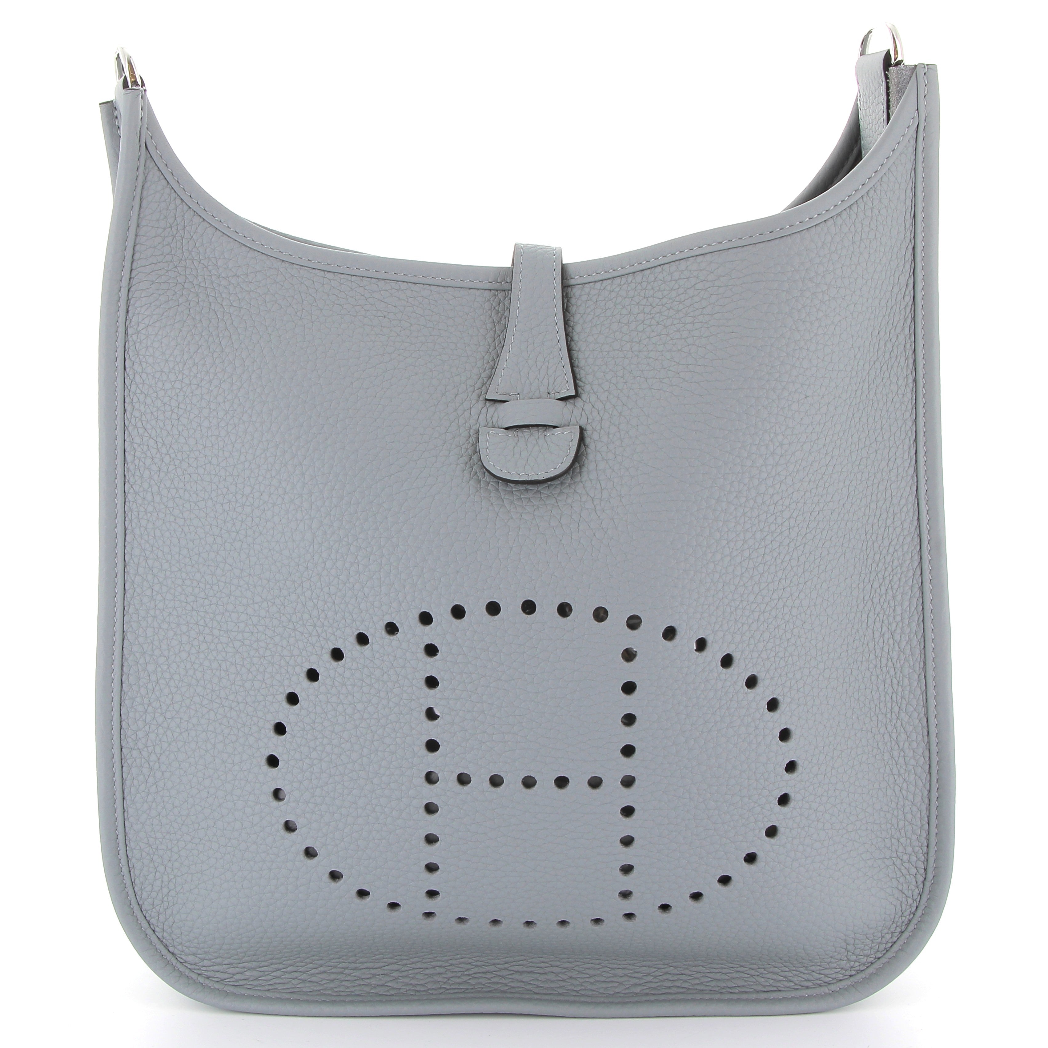 HERMES Evelyne 29 Gris Pantin Taurillon Clemence leather Palladium hardware